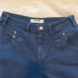 Rock & Roll Women's High Rise Dark Blue Trouser Jeans 32x30